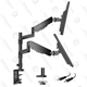 Dual Arm Monitor Stand, Full Motion Adjustable Gas Spring Monitor Mount Riser | $43 | Amazon | Clip coupon on page and use code KJ9ONK65